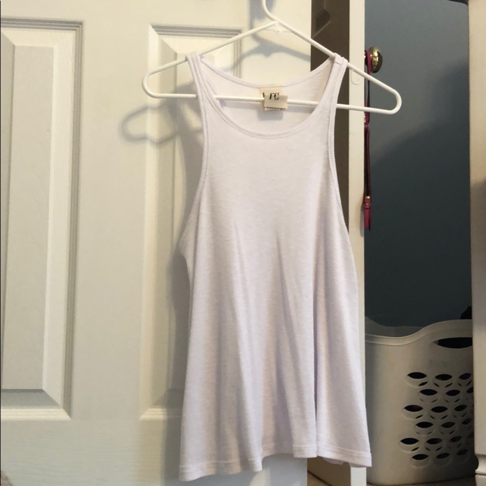 white free people tank top